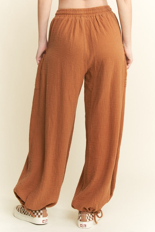 Falling In Love Casual Bottom- Camel