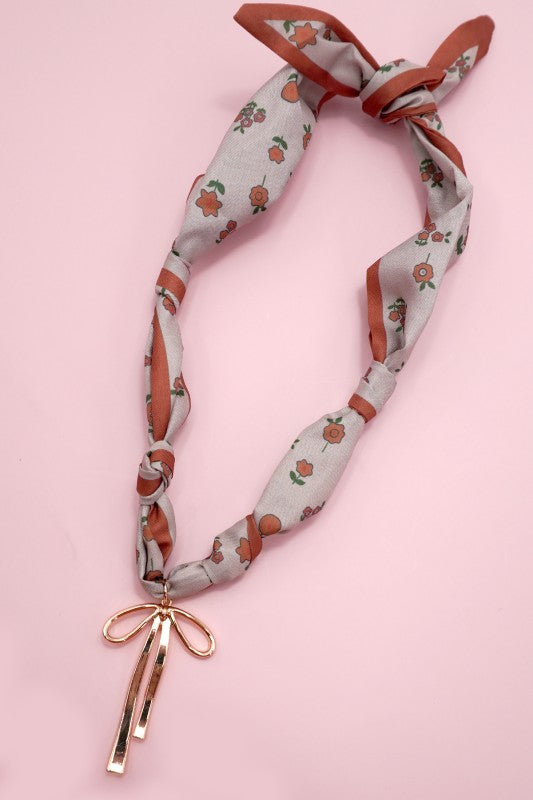 Bandana Necklace-Misty Floral