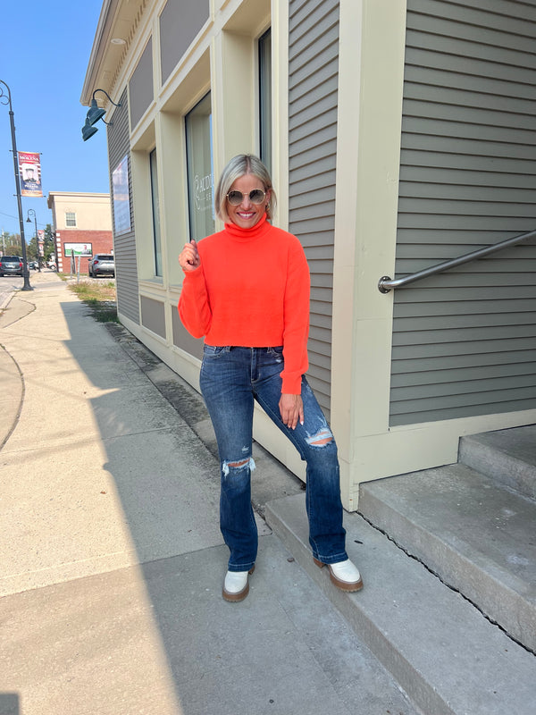 Neon Days Sweaters- Orange