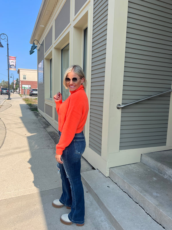 Neon Days Sweaters- Orange