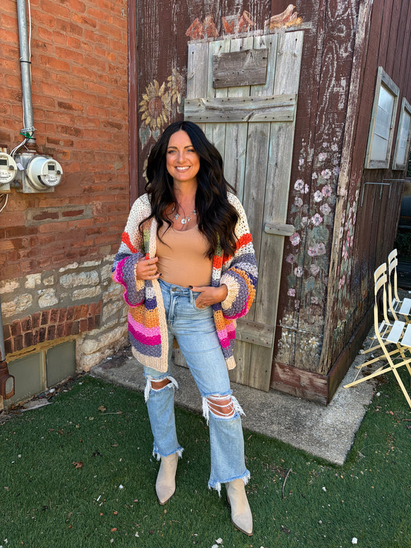 Color-block Cardigan