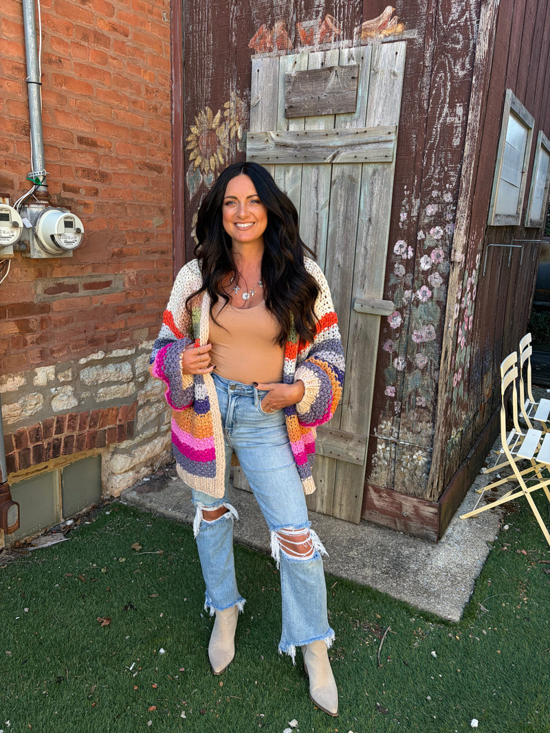 Color-block Cardigan