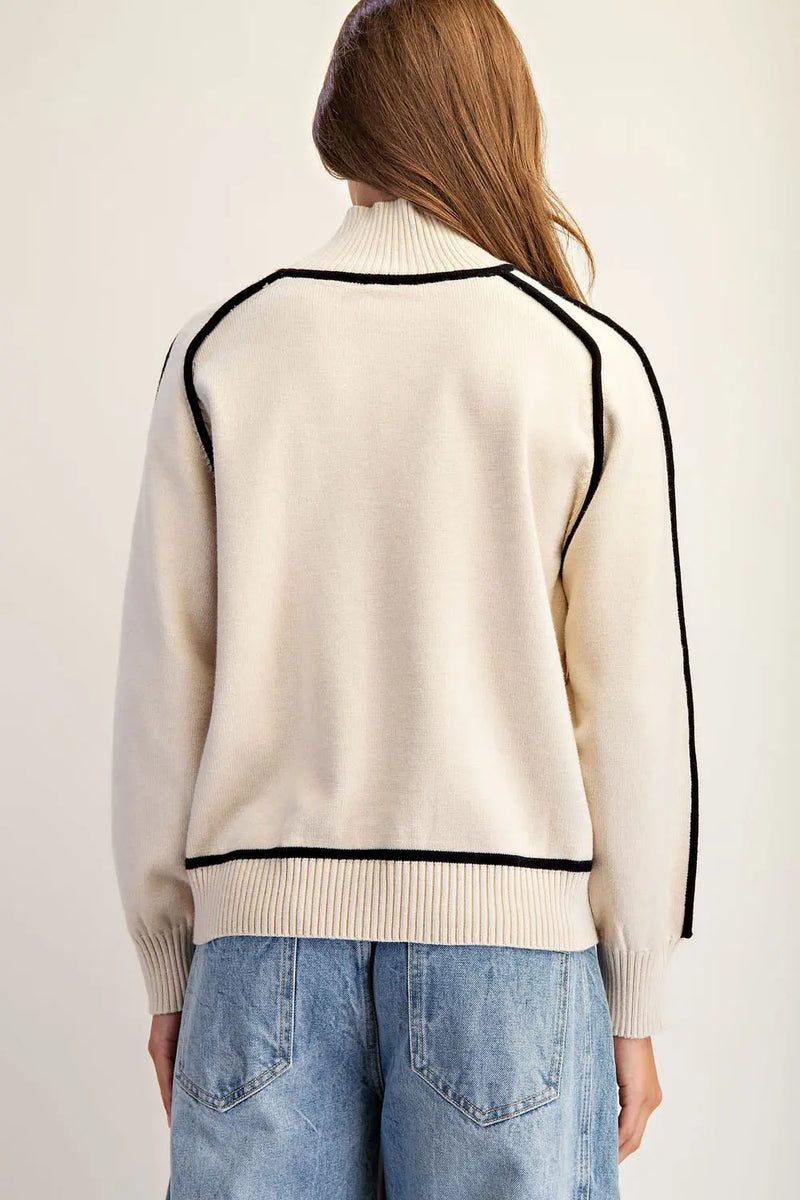 Cali Contrast Sweater
