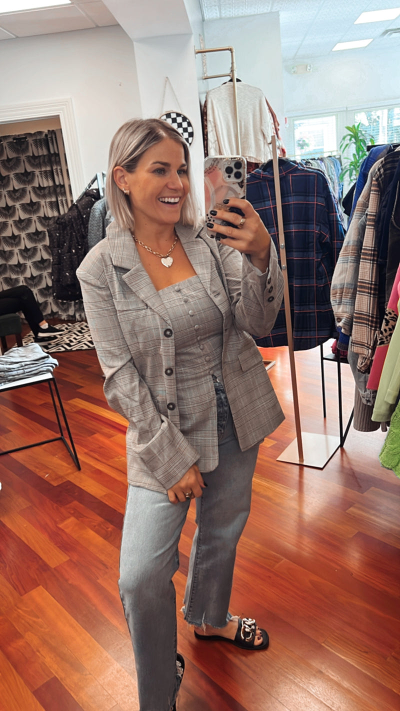 Little Plaid Blazer