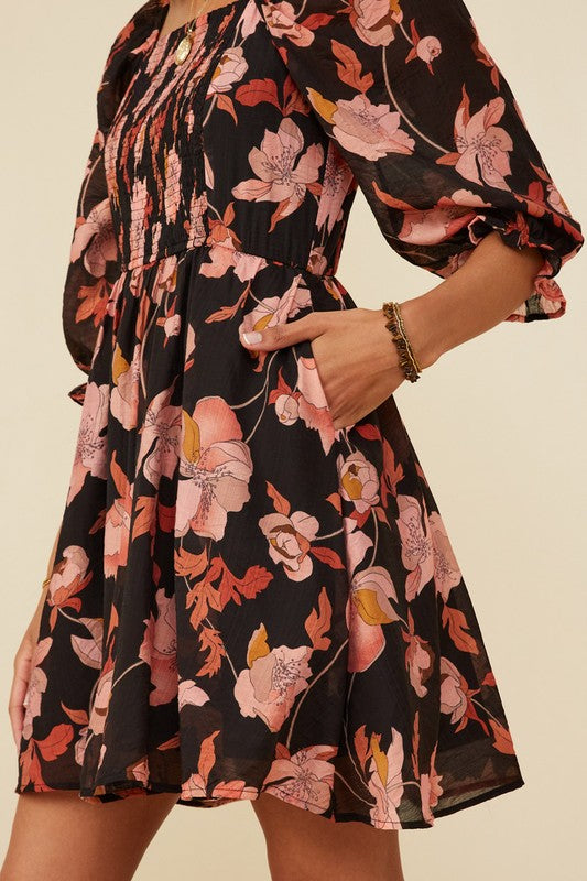 Fall Florals Dress