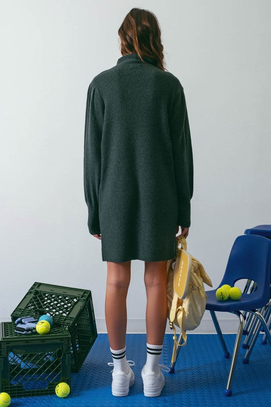 Hunter Green Sweater Dress