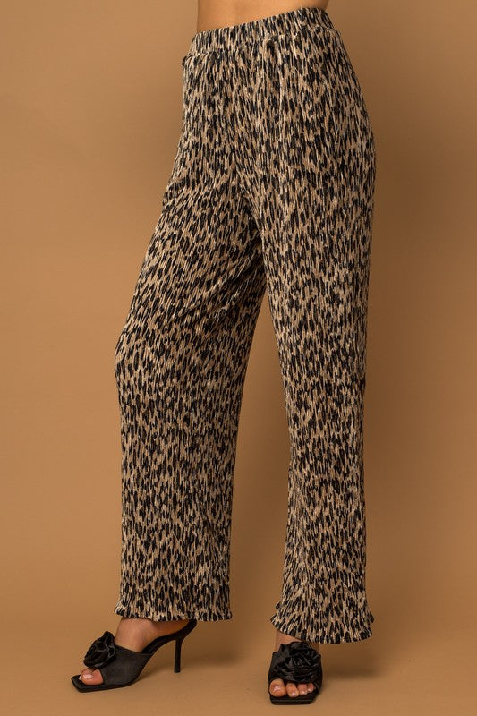 Wild For Santa Animal Print Bottoms