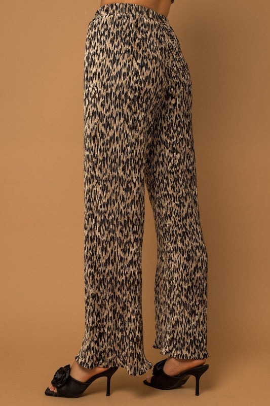 Wild For Santa Animal Print Bottoms