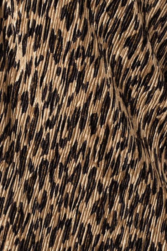 Wild For Santa Animal Print Blouse