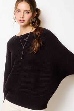 Cheers Causal Sweater- Black