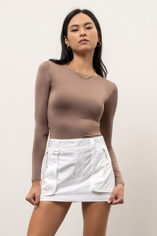 Taupe Skims Dupe Long Sleeved Top