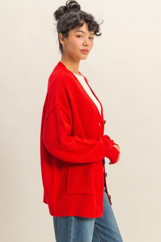 Roxy Red Cardigan
