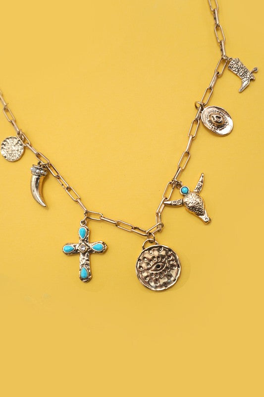 Out of Office Charm Necklace