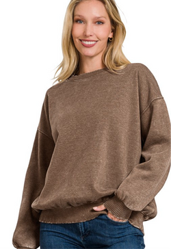 Must Have Everyday Sweatshirt- Mocha