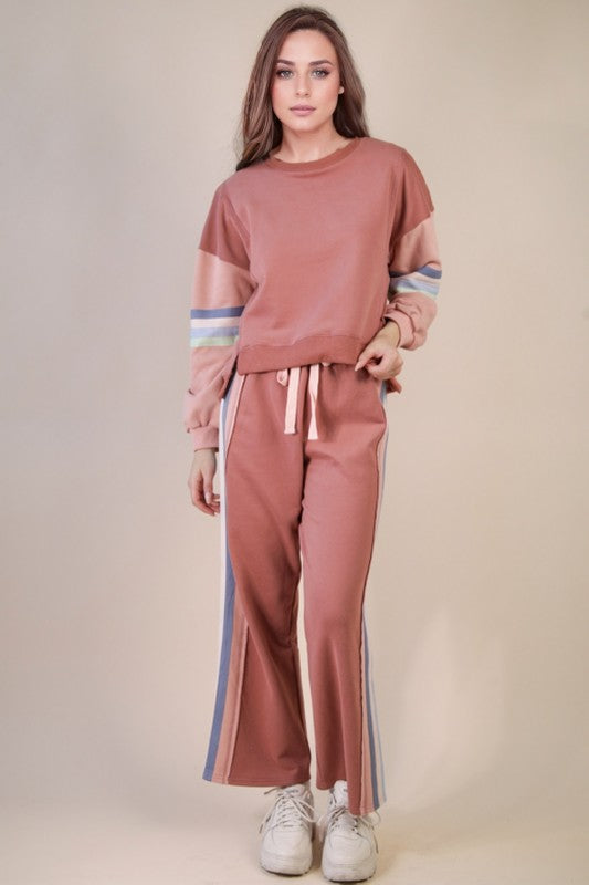 Live Your Life Striped Set