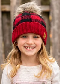 Kiddies Buffalo Plaid Beanie