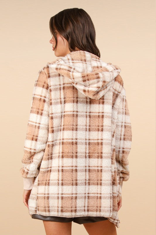 Pretty In Plaid Sherpa Jacket