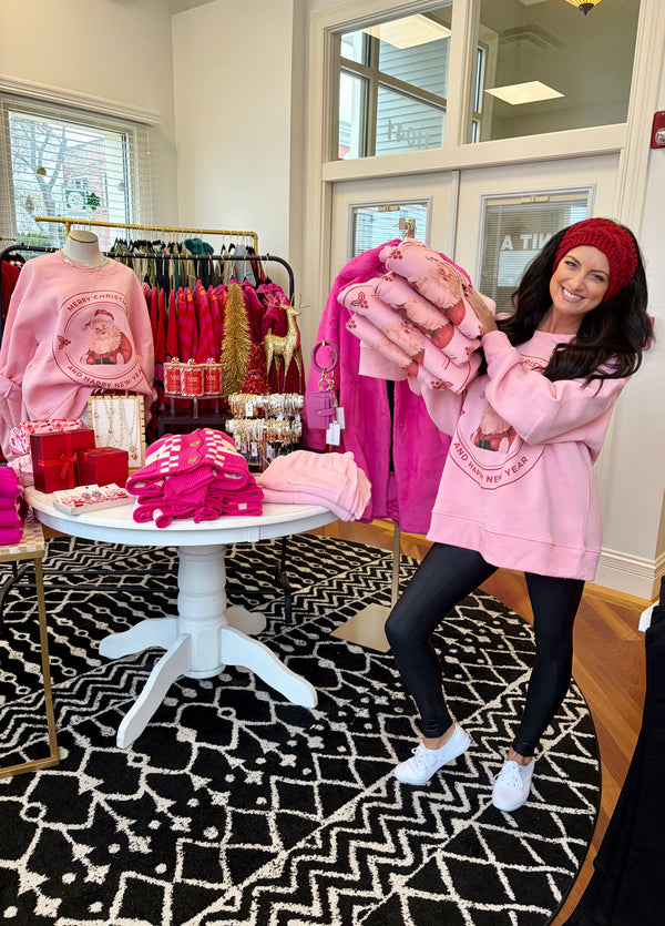 Pink Santa Baby Sweatshirt