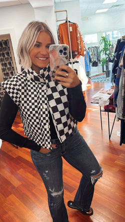 Check Her Out Puffer Vest