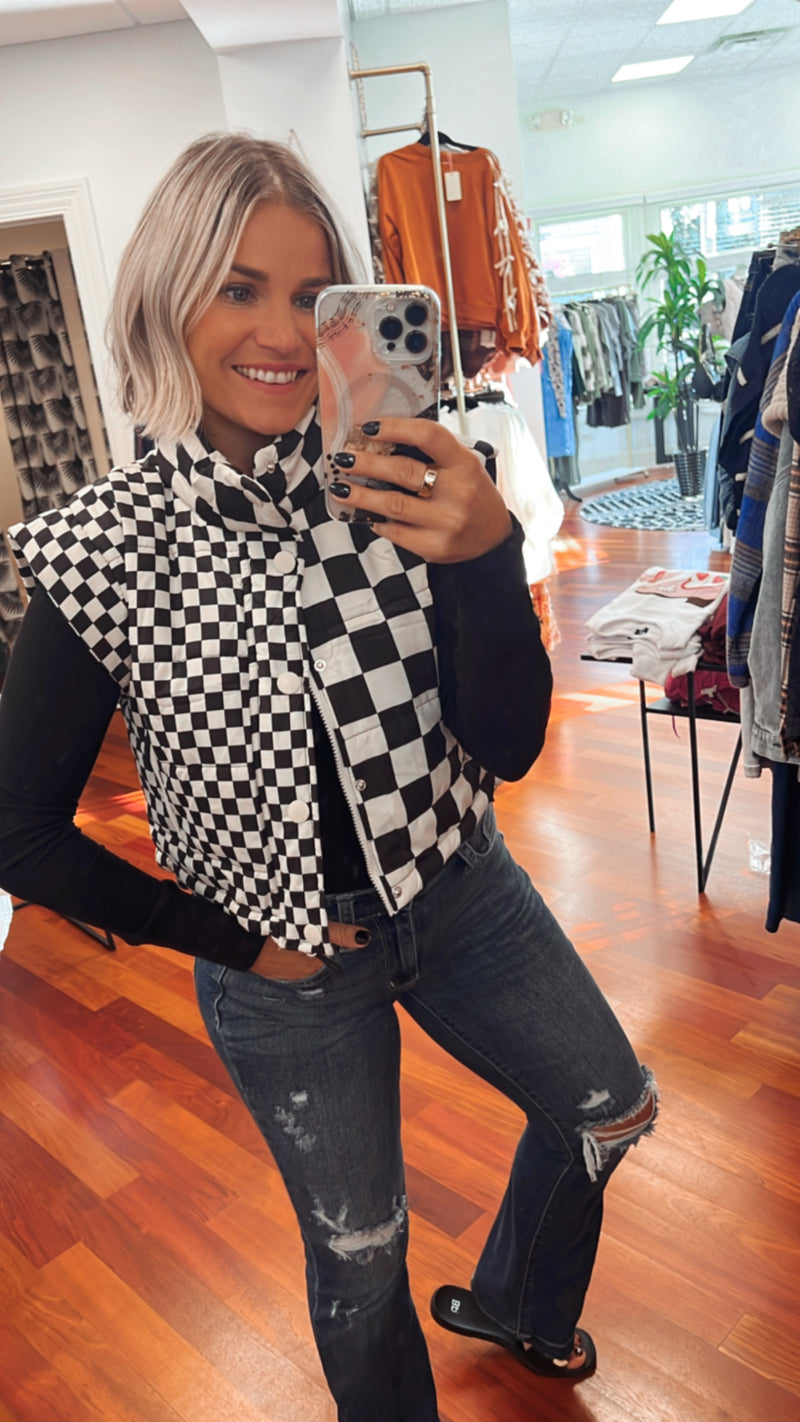 Check Her Out Puffer Vest