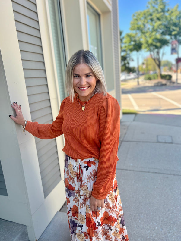 Stand Out In Orange Sweater
