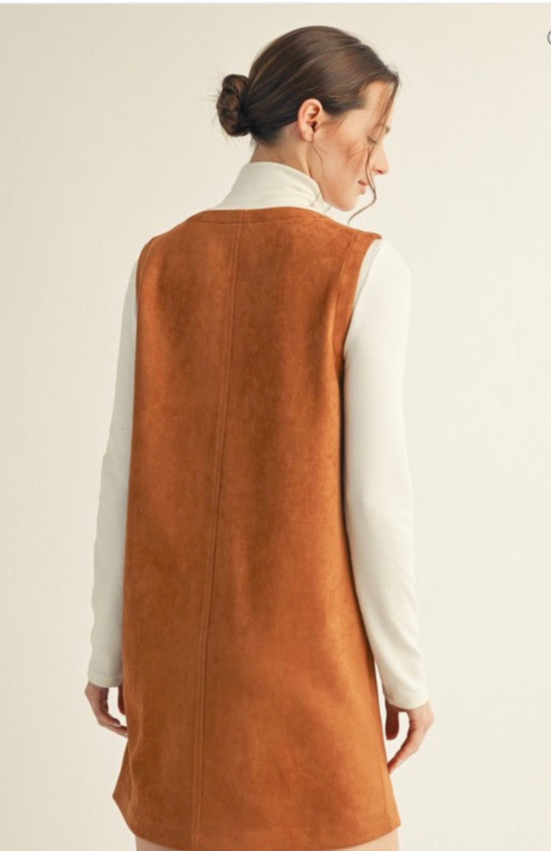 Selena Suede Shift Dress