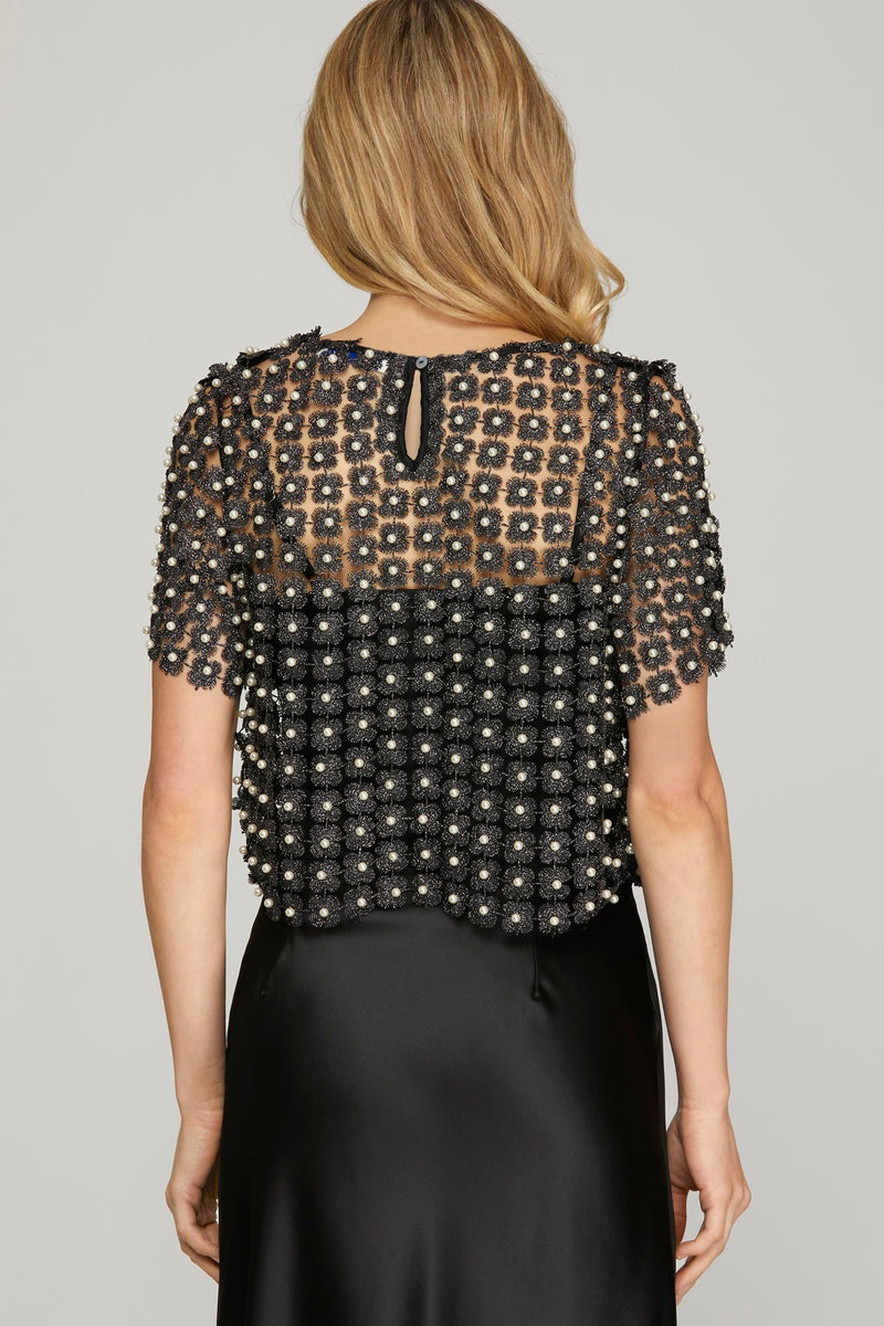 Pretty In Pearls-Black