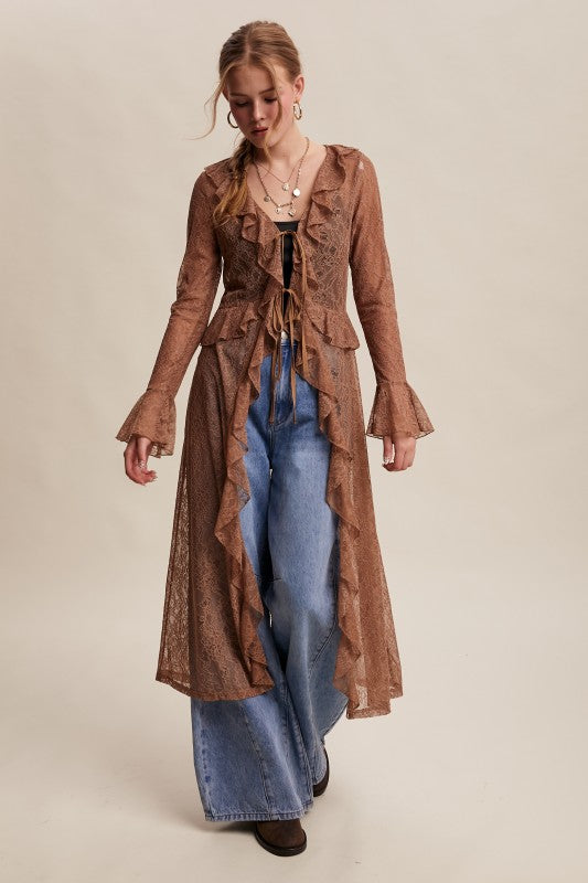 Madame Mocha Open Kimono