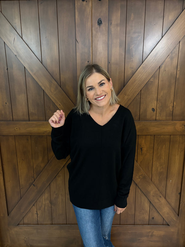 Around Town Sweater- Black