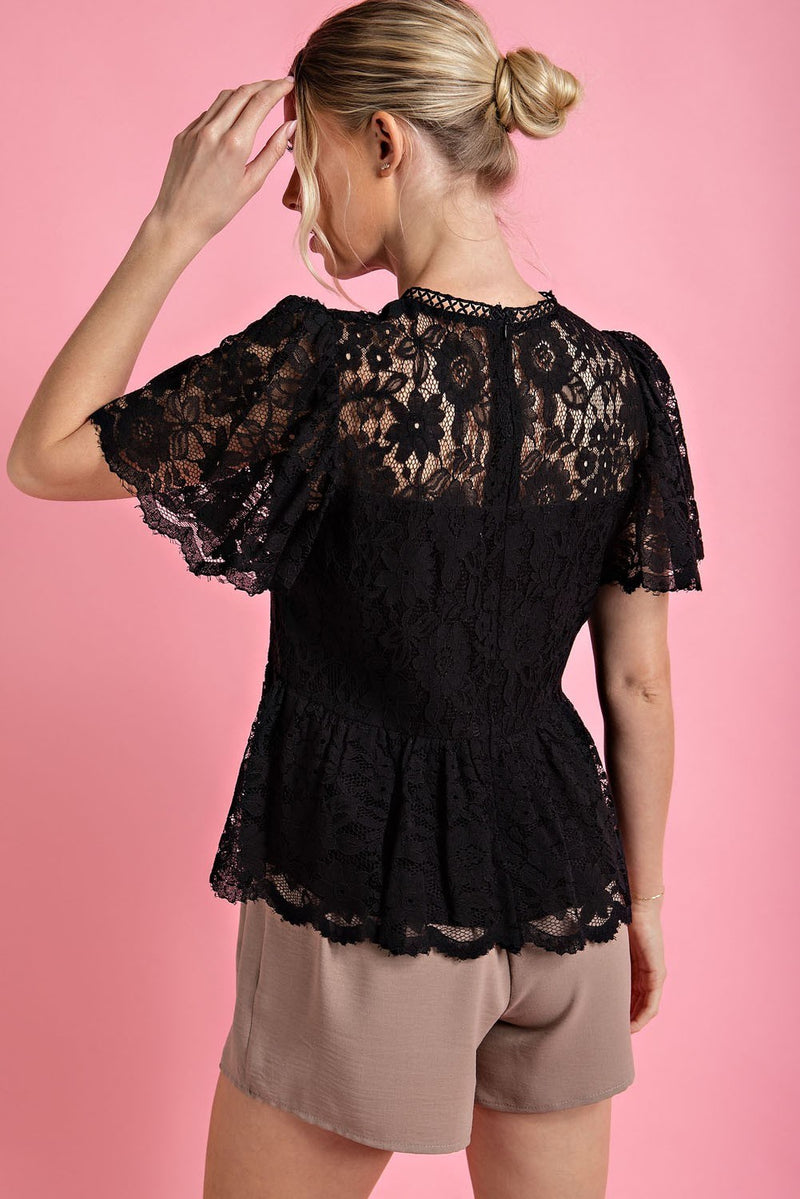 Party Time In Peplum Top