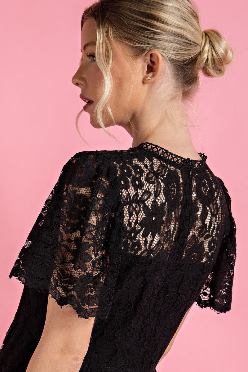 Party Time In Peplum Top