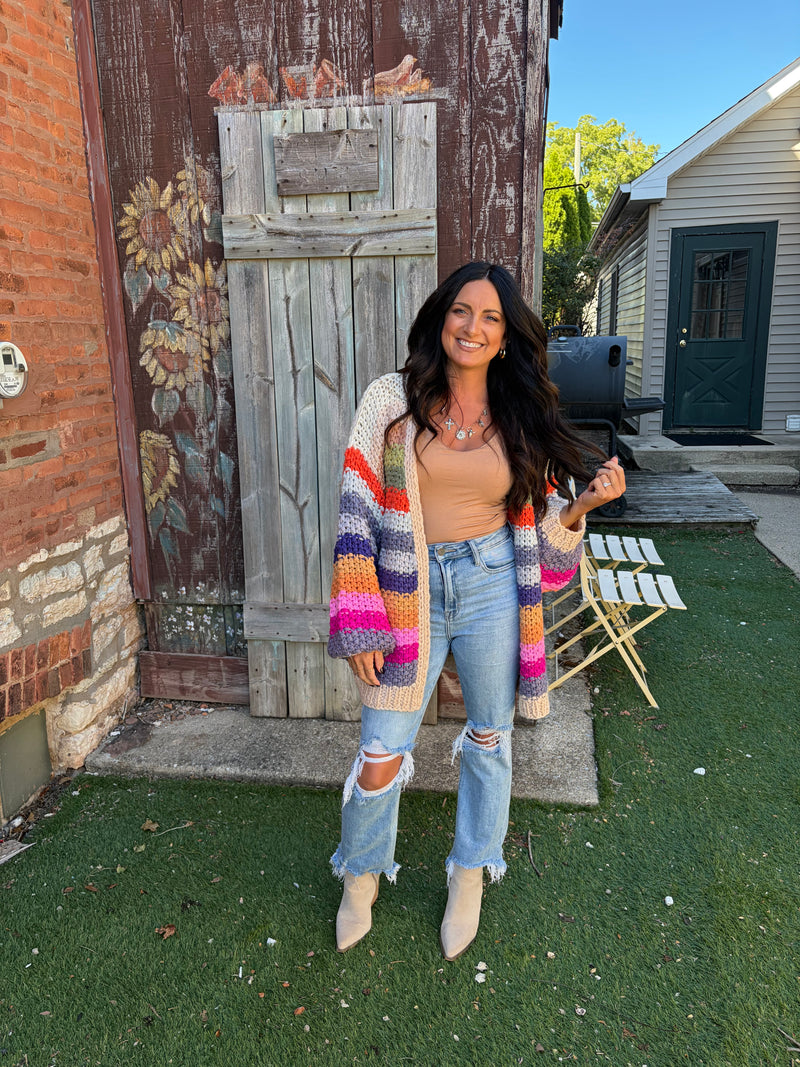 Color-block Cardigan