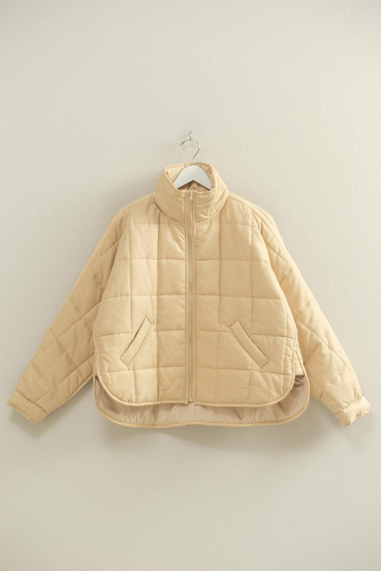 Quinn Quilted Jacket- Neutral