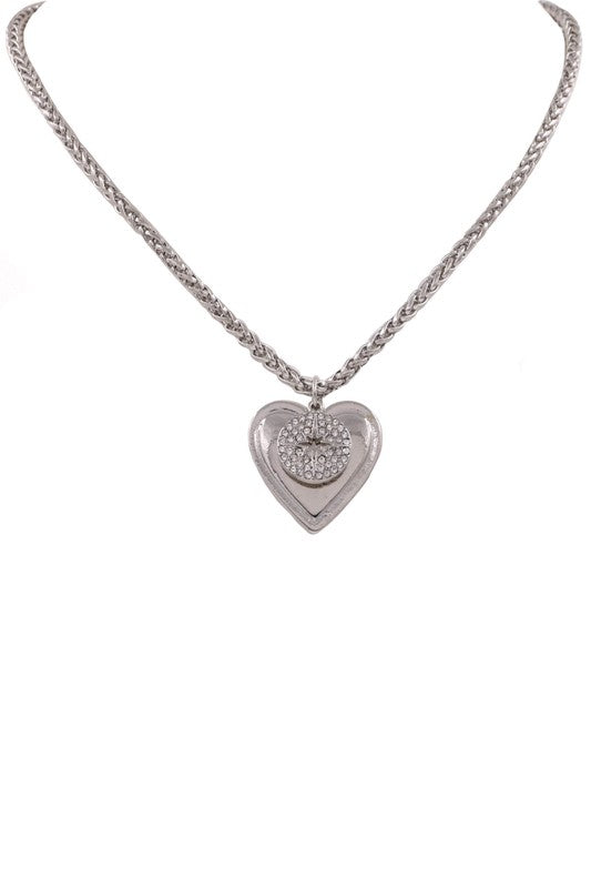 Love You Always Necklace- Silver