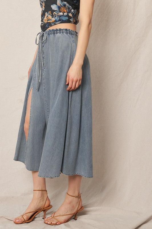 Denim Delight Maxi Skirt