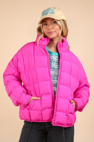 Stand Out Jacket- Pink