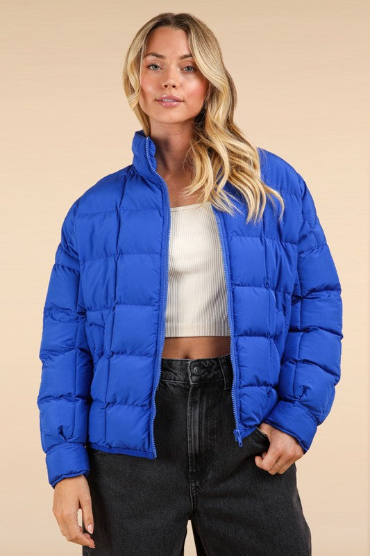 Stand Out Jacket- Royal Blue