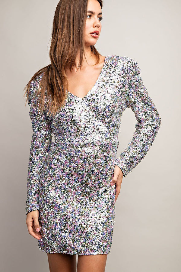 All That Glitters Sequin Dress