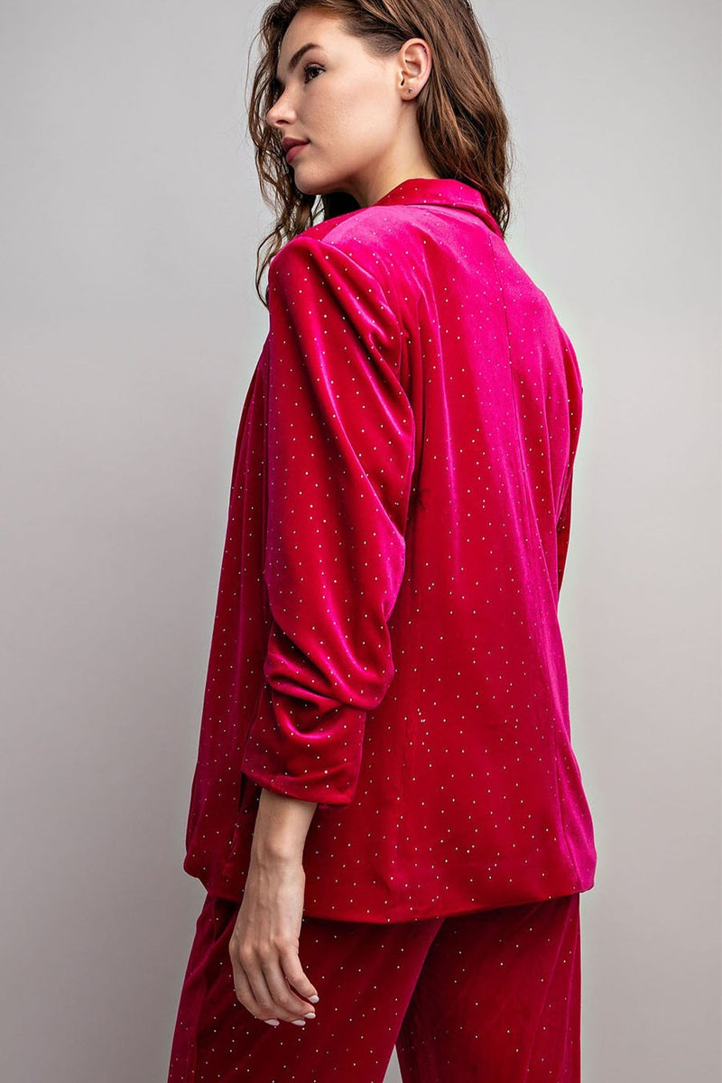Ready When You Are Rhinestone Blazer