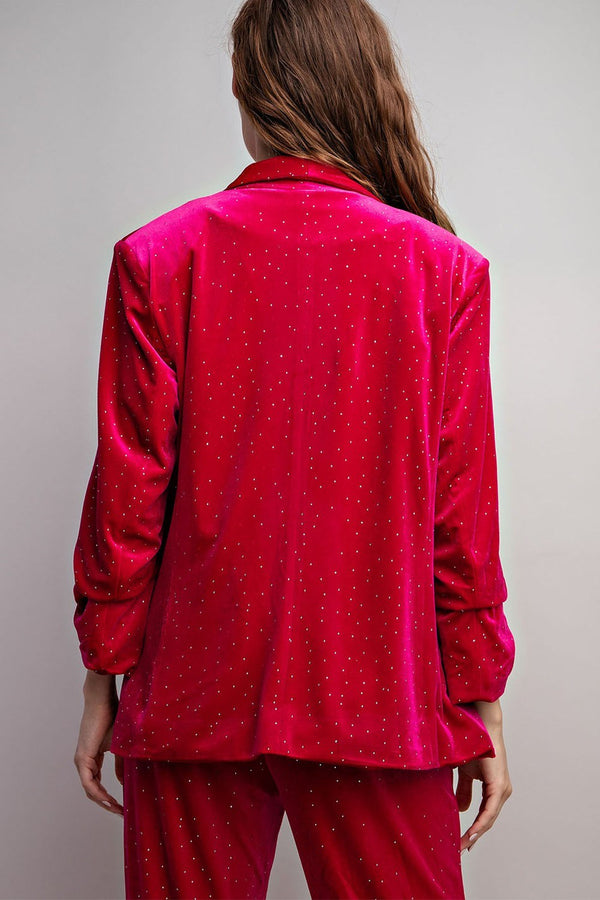 Ready When You Are Rhinestone Blazer
