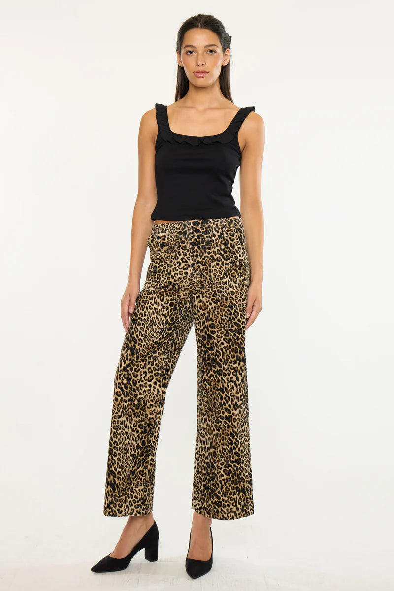 Kancan Tilly High Rise Leopard Bottom