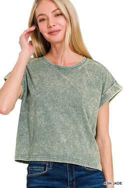 Casual Cutie T-Shirt- Washed Jade