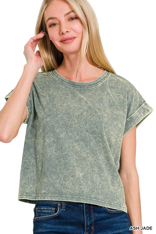 Casual Cutie T-Shirt- Washed Jade