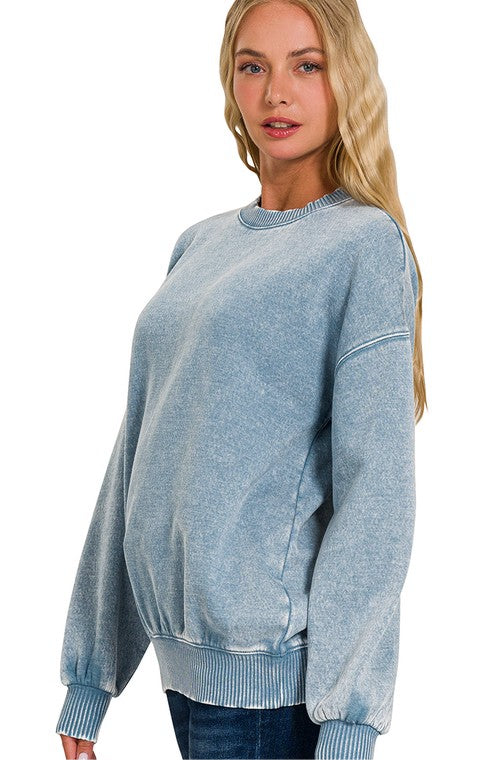Must Have Everyday Sweatshirt- Light Blue