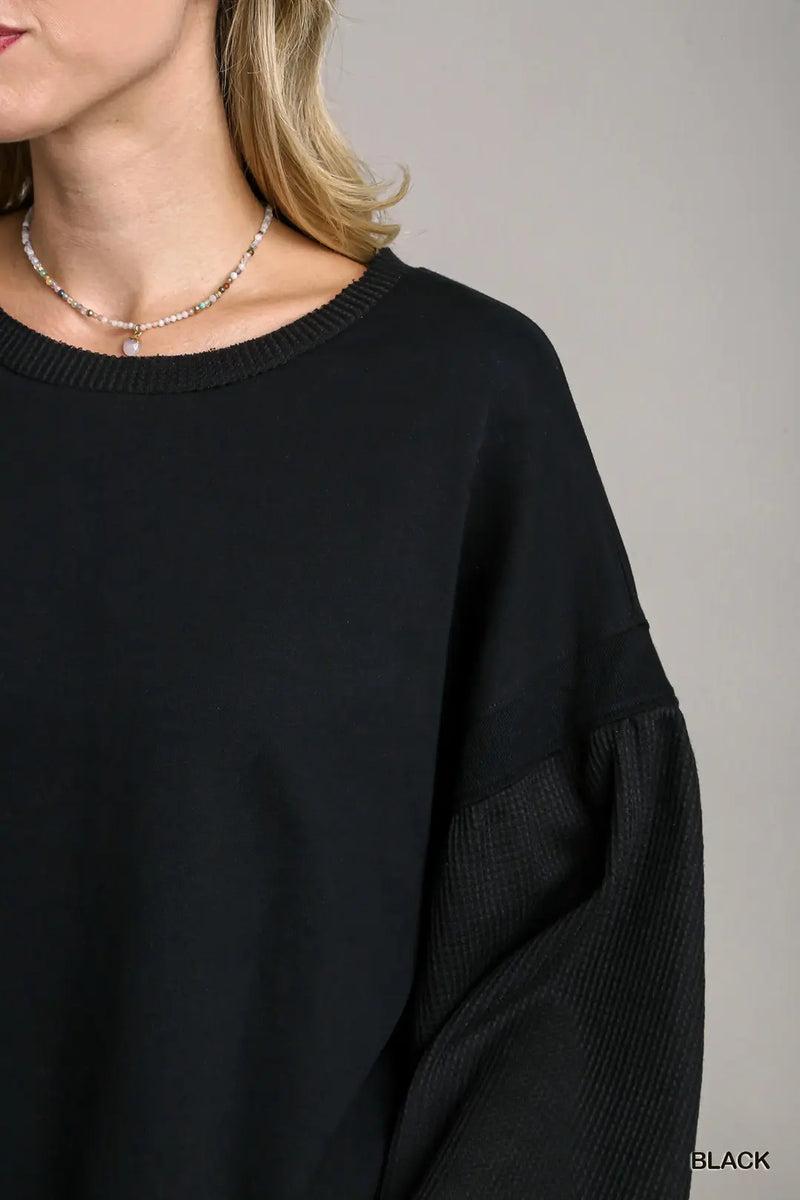 Waffle Knit Sweater