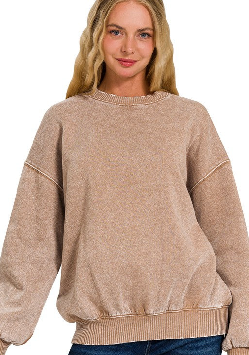 Must Have Everyday Sweatshirt- Camel