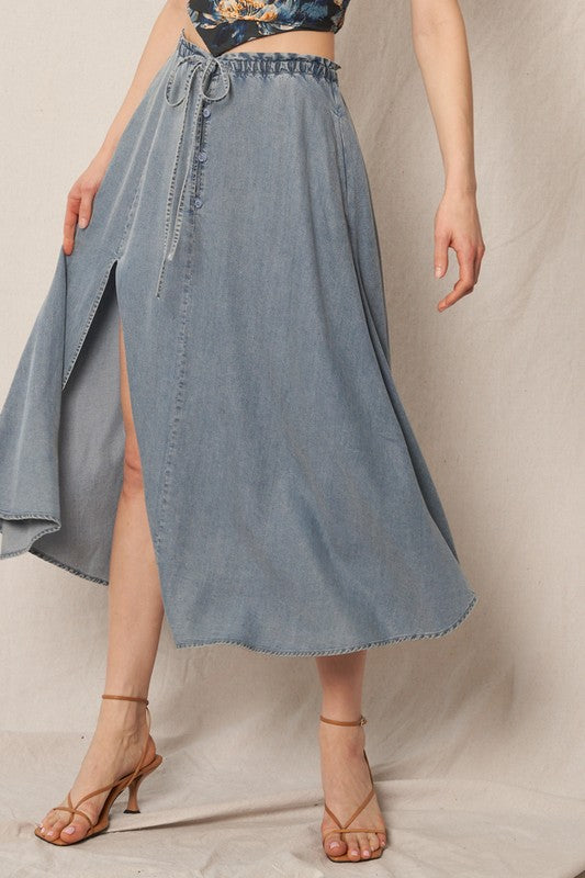 Denim Delight Maxi Skirt