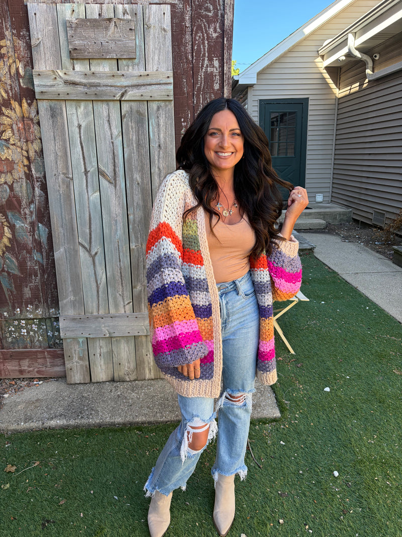 Color-block Cardigan