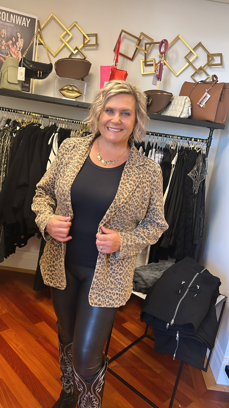 Charisma Cheetah Blazer