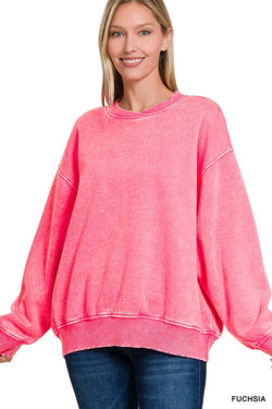 Must Have Fleece Sweater- Bright Pink